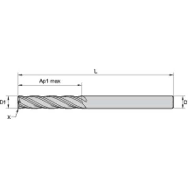 End Mill, 20.00mm Milling Dia., 4004