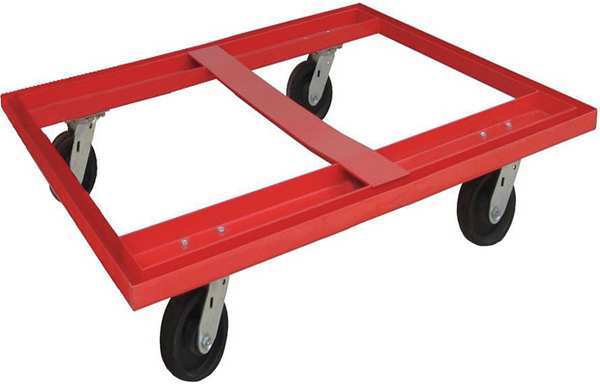 Pallet Dolly, 48x40, Cap 3600 lb, Steel