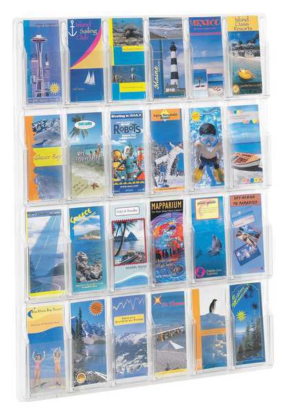 Pamphlet Display, Clear