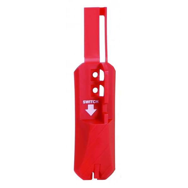 Blockout Wall Switch Cvr, Red, 2 Padlocks
