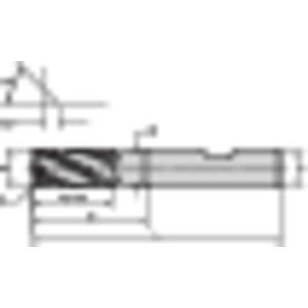 End Mill, 16.00mm Milling Dia., D003/D013
