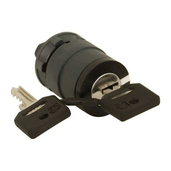 Non-Illum Selector Swtch, 22mm, 3 Pos, Keyd
