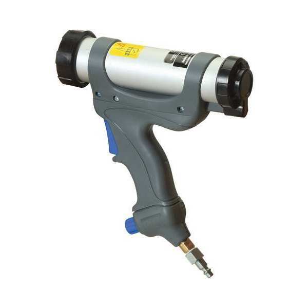 Pneumatic Caulk Gun, 10 oz, Gray