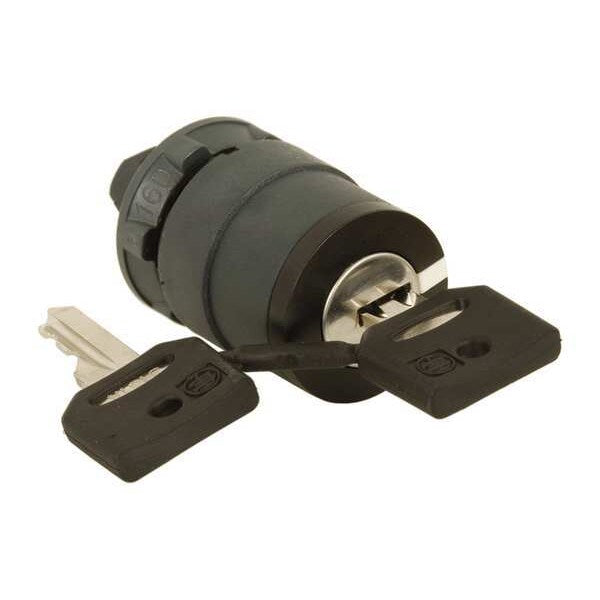 Non-Illum Selector Swtch, 22mm, 3 Pos, Keyd