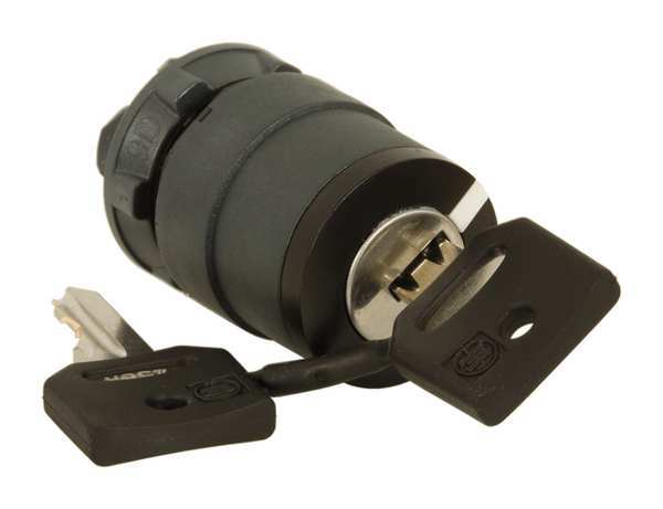 Non-Illum Selector Swtch, 22mm, 3 Pos, Keyd