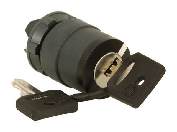 Non-Illum Selector Swtch, 22mm, 2 Pos, Keyd