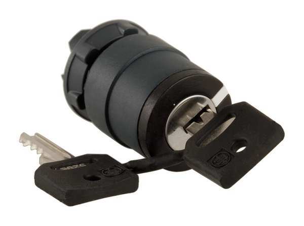Non-Illum Selector Swtch, 22mm, 2 Pos, Keyd