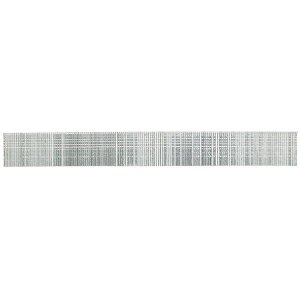 Collated Brad Nail, 5/8 in L, 21 ga, Electro Galvanized, Brad Head, Straight, 5000 PK