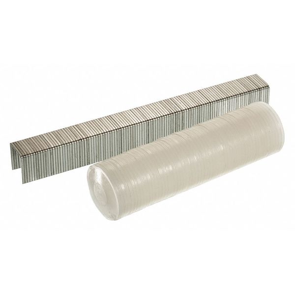 Staples, 21 ga, Narrow Crown, 5/8 in Leg L, Steel, 2200 PK