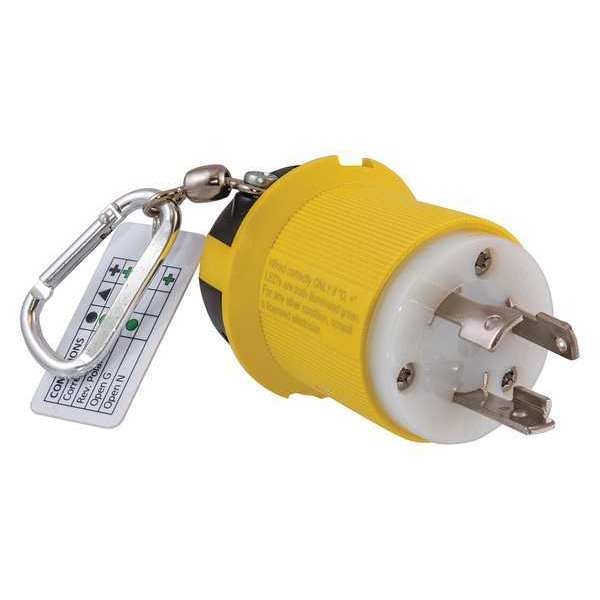 Circuit Tester, LED, 125VAC, 30A
