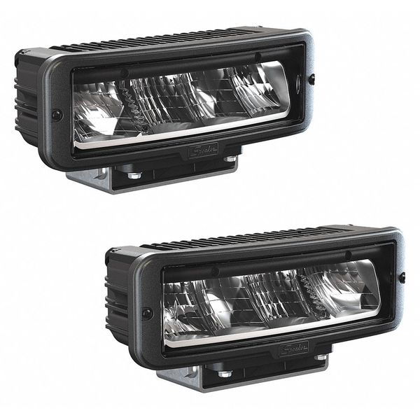 Head Lamp, Rectangle, 11-1/2 in. L, Black