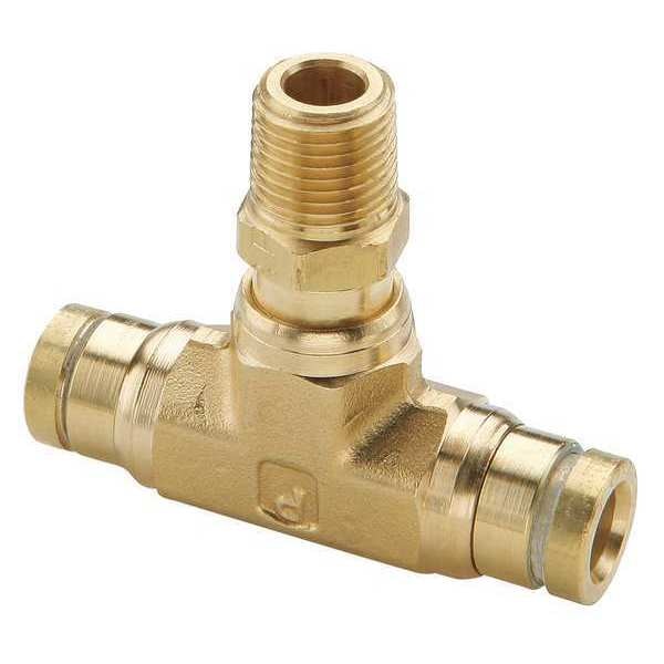 Swivel Male Branch Tee, Brass, 1.27 in. L