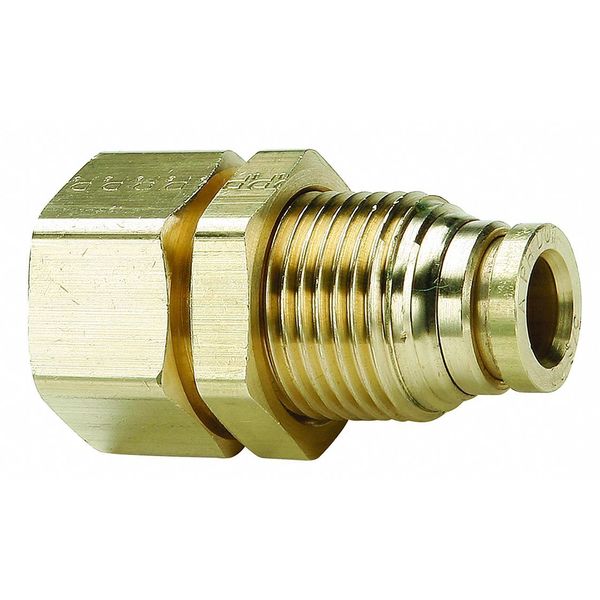 Bulkhead Union, 1/2 in. Tube, 2.02 in. L