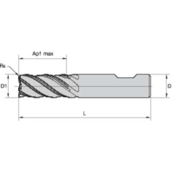End Mill, 8.00mm Milling Dia., D001/D011