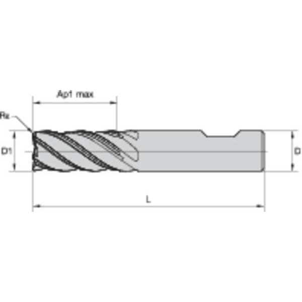 End Mill, 6.00mm Milling Dia., D001/D011