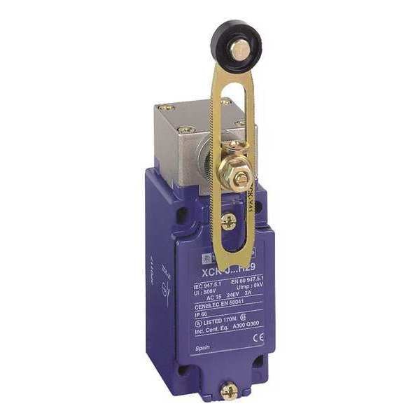 Limit Switch, Adjustable Roller Lever, Rotary, 1NC/1NO