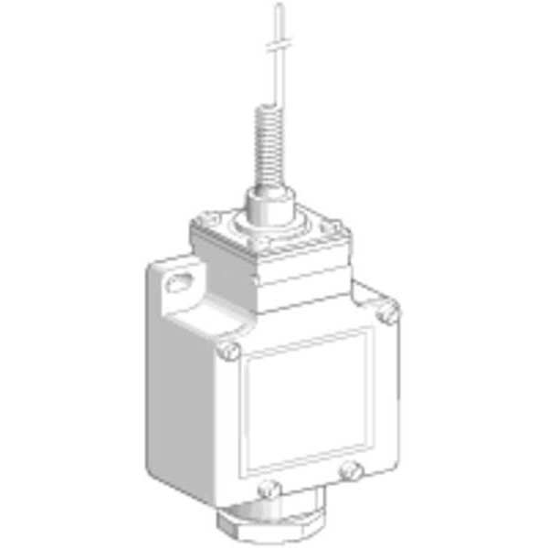 Limit Switch, Whisker, Spring Return, 1NC/1NO, 10A @ 240V AC