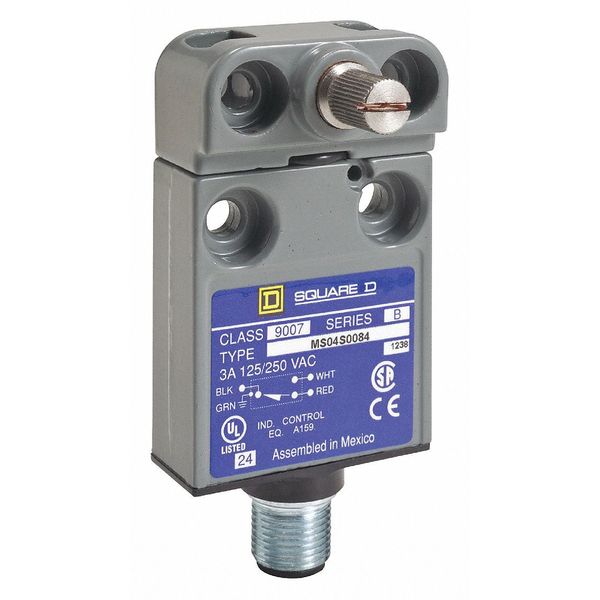 Limit Switch, No Lever, Rotary, SPDT, 6A @ 240V AC
