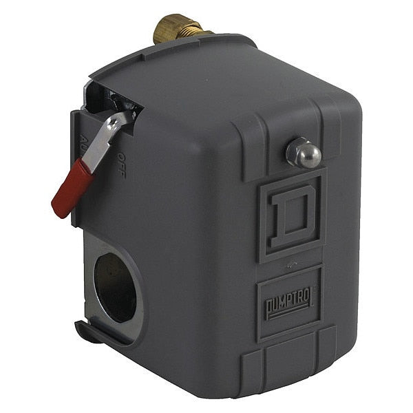 Pressure Switch, (1) Port, 1/4 in MNPT, DPST, 70 to 150 psi, Standard Action