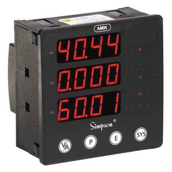 Digital Panel Meter, 2.16 in. D