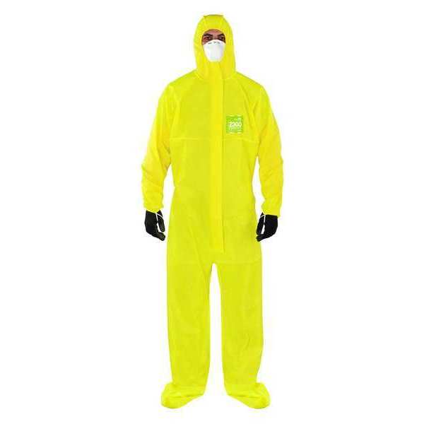 Hooded Coverall, Bound, Socked, 3XL, PK25