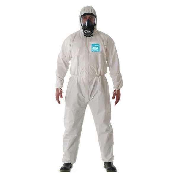 Hooded Coverall, Elastic, Bound, 3XL, PK25