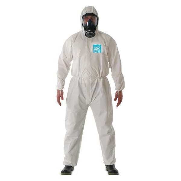 Hooded Coverall, Elastic, Bound, S, PK25