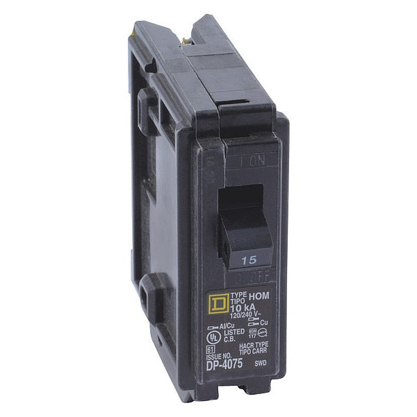 Miniature Circuit Breaker, 20, 120/240VAC, 1 Pole, Plug-In Mounting Style, HOM Series