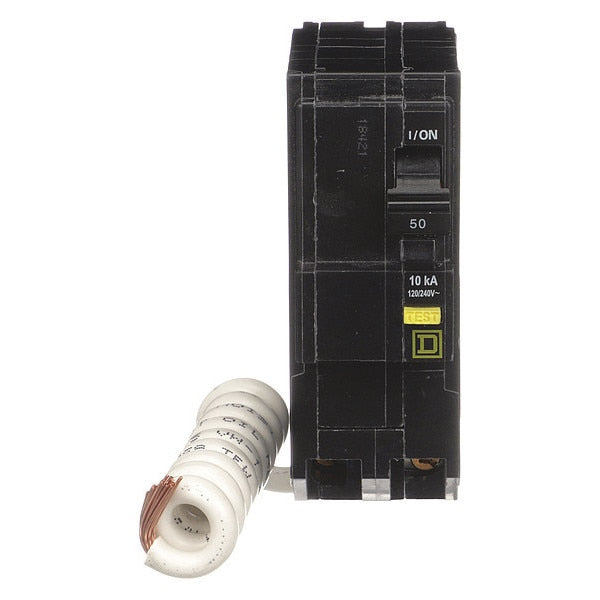 Miniature Circuit Breaker, 50, 120/240VAC, 2 Pole, Plug-In Mounting Style, QO Series