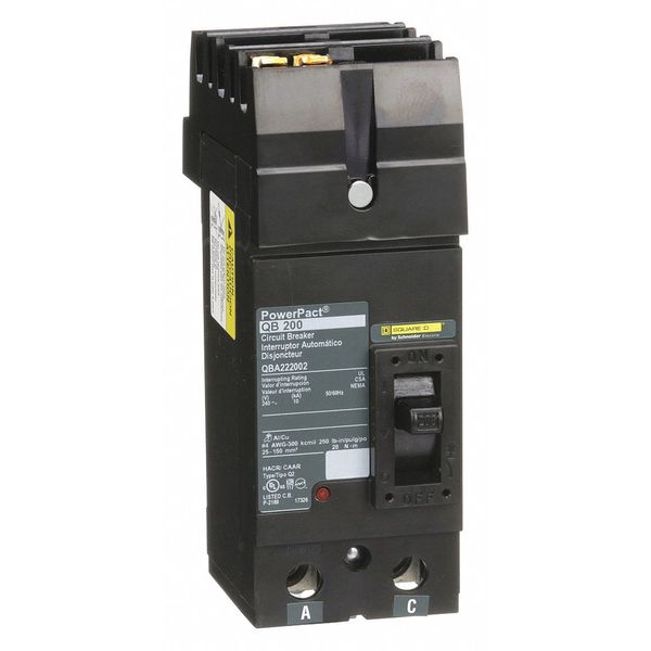 Molded Case Circuit Breaker, 200, 240VAC, 2 Pole, I-Line Bracket Mounting Style