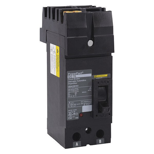 Molded Case Circuit Breaker, 100, 240VAC, 2 Pole, I-Line Bracket Mounting Style