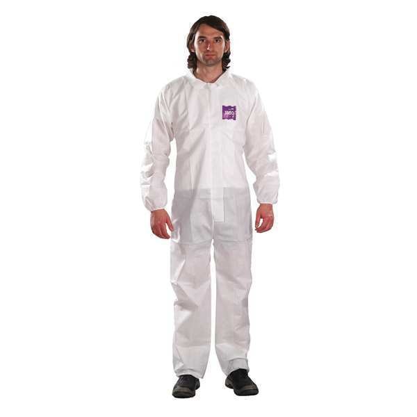 Collared Coverall, Serged, L, PK25