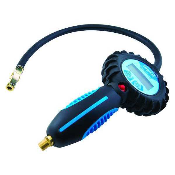 Tire Inflator, Black Anodized, 12 in. Size