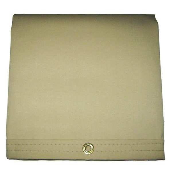 Tarp, 10 x 12 ft, 20 Mil, Vinyl, Heavy Duty, Tan