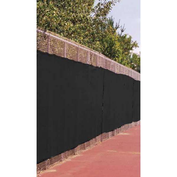 Fence Screen, 50 ft. L, 6 ft. H, Black