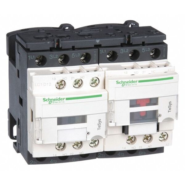 IEC Magnetic Contactor, 3 Poles, 120 V AC, 12 A, Reversing: Yes