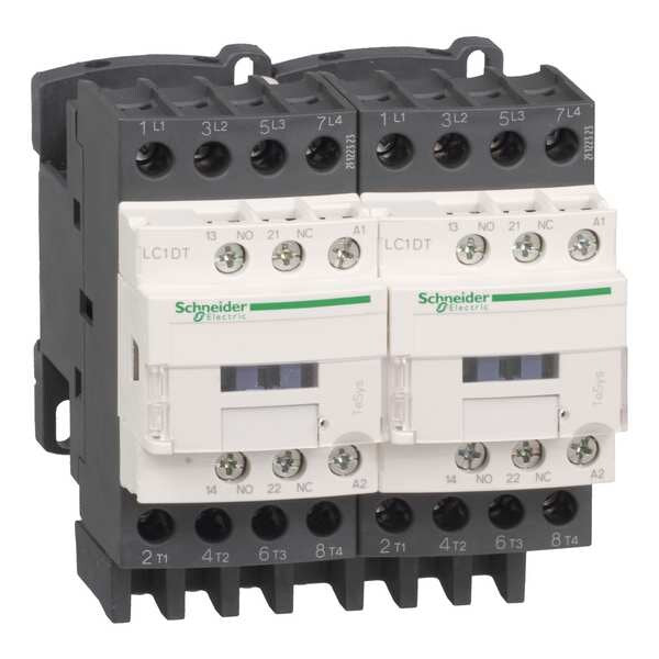 IEC Magnetic Contactor, 4 Poles, 120 V AC, 25 A, Reversing: Yes