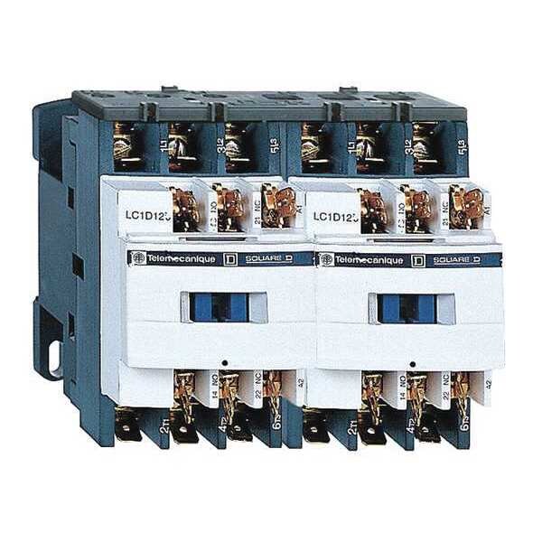 IEC Magnetic Contactor, 3 Poles, 24 V AC, 9 A, Reversing: Yes