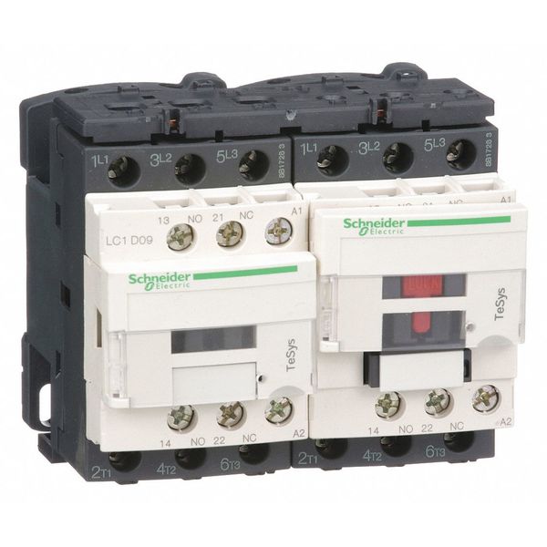 IEC Magnetic Contactor, 3 Poles, 120 V AC, 9 A, Reversing: No