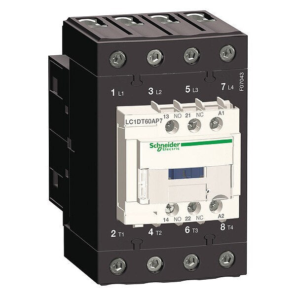 IEC Magnetic Contactor, 4 Poles, 120 V AC, 60 A