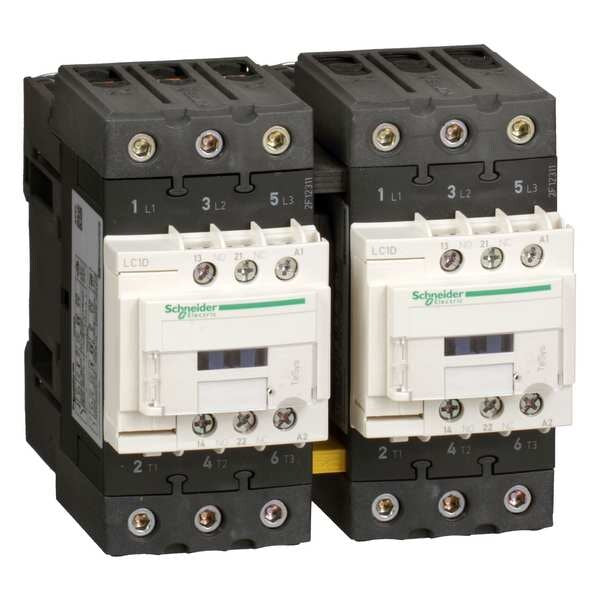 IEC Magnetic Contactor, 3 Poles, 120 V AC, 40 A, Reversing: Yes