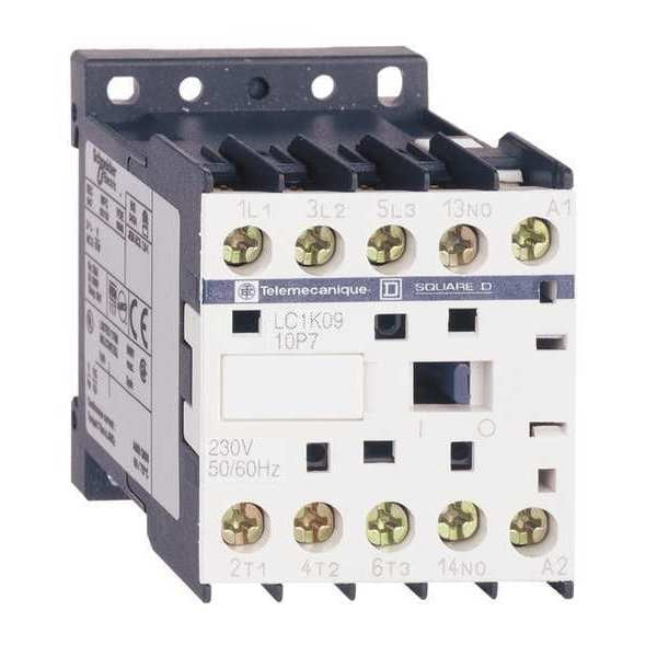 IEC Magnetic Contactor, 3 Poles, 110 V AC, 6 A, Reversing: No
