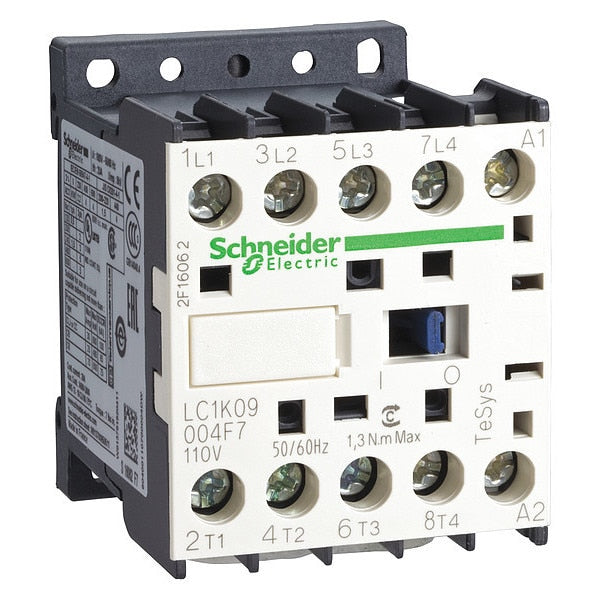 IEC Magnetic Contactor, 4 Poles, 110 V AC, 9 A