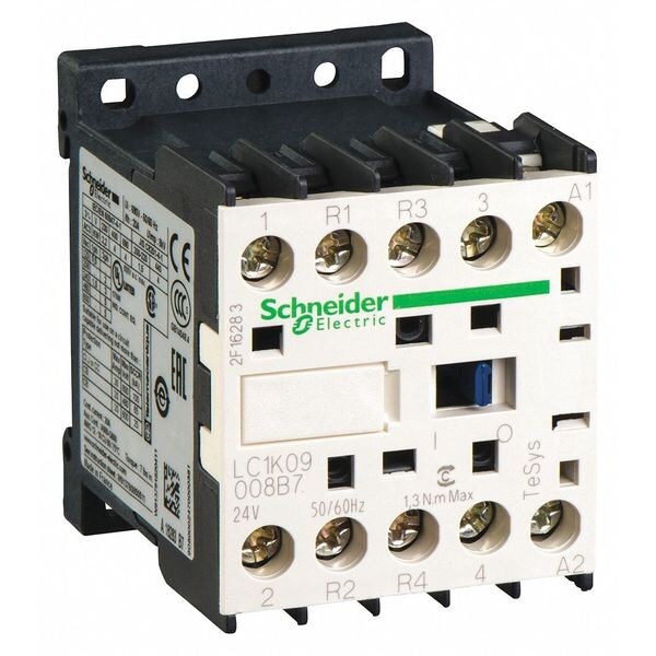 IEC Magnetic Contactor, 4 Poles, 110 V AC, 9 A, Reversing: No