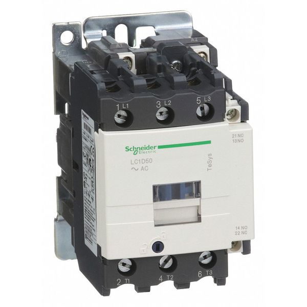 IEC Magnetic Contactor, 3 Poles, 120 V AC, 50 A