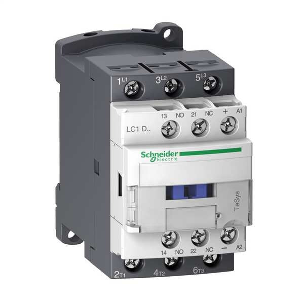IEC Magnetic Contactor, 3 Poles, 24 V DC, 32 A, Reversing: No