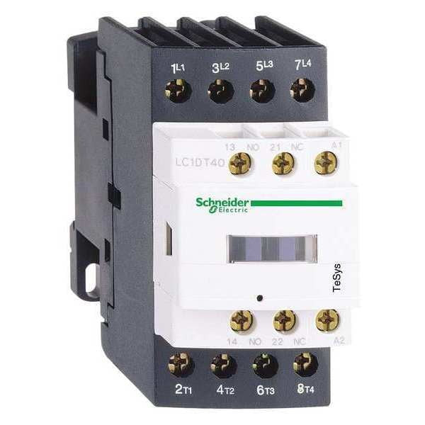 IEC Magnetic Contactor, 4 Poles, 24 V DC, 40 A, Reversing: No