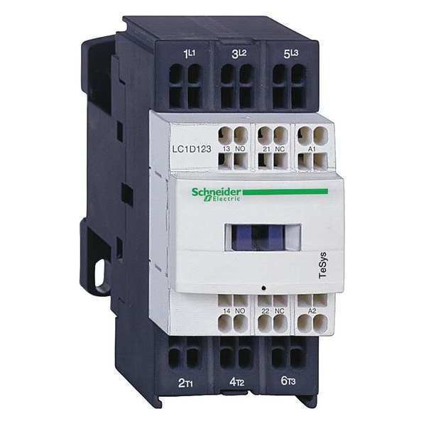 IEC Magnetic Contactor, 3 Poles, 24 V DC, 9 A