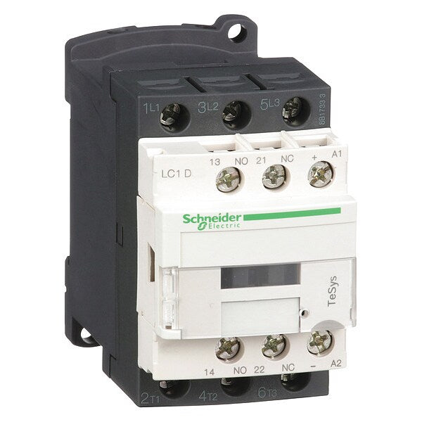 IEC Magnetic Contactor, 3 Poles, 24 V DC, 9 A