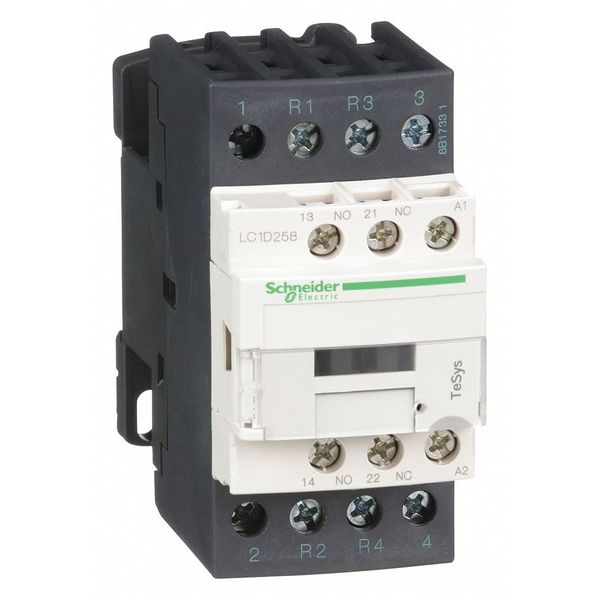 IEC Magnetic Contactor, 4 Poles, 120 V AC, 25 A, Reversing: No